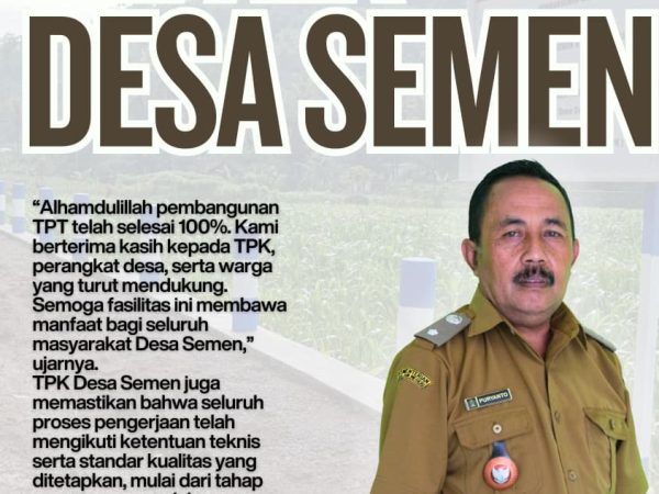 Pembangunan Infrastruktur Desa Semen Rampung, Dorong Partisipasi dan Ekonomi Warga
